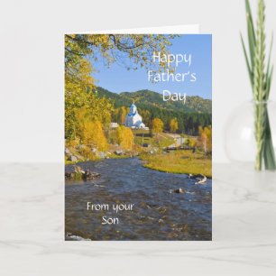 Cartão Feliz Dia de os pais, Do Seu Filho