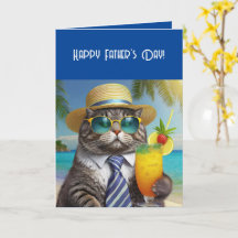 Feliz Dia de os pais Legal Gato Mai Tai