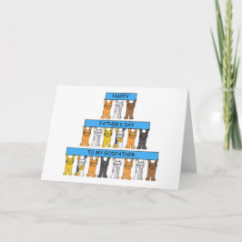 Cartão Feliz Dia de os pais para o Padrinho de Cartoons