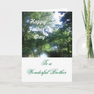 Cartão Feliz dia de os pais para um Irmão Maravilhoso