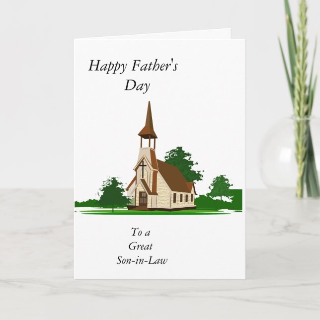 Cartão Feliz Dia de os pais "Son-in-law" (Frente)