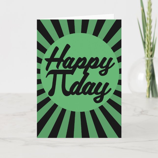 Cartão Feliz Dia de Pi (Frente)