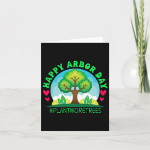 Cartão Feliz Dia de Porto Árvore de Camisa Plantando Teer