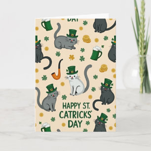 Cartão Feliz Dia de São Catricks Catão Carta