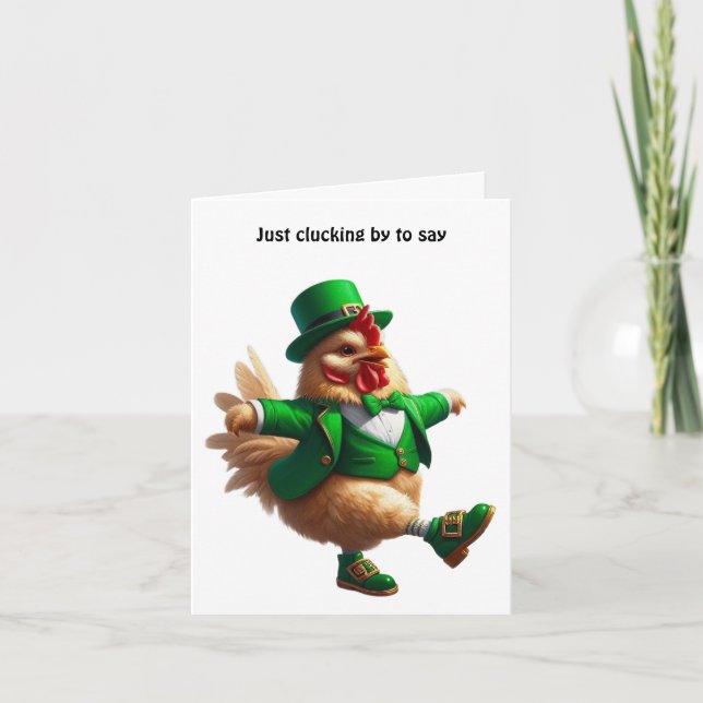 Cartão Feliz Dia de São Patrício (Frente)