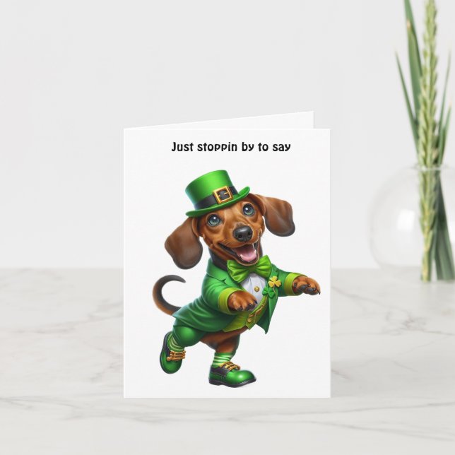 Cartão Feliz Dia de São Patrício (Frente)