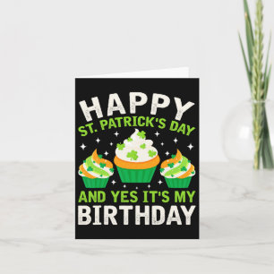 Cartão Feliz Dia de São Patrício de aniversário Santo Pad