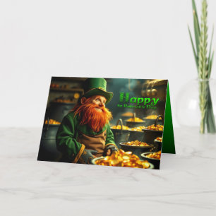 Cartão Feliz Dia de São Patrício Leprechaun HGC05