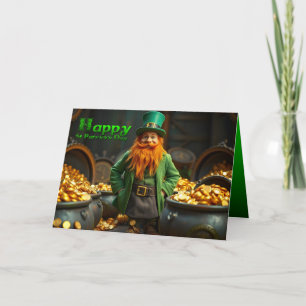 Cartão Feliz Dia de São Patrício Leprechaun HGC06
