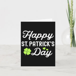 Cartão Feliz Dia de São Patrício Shamrock Lucky Womens