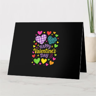 Cartão Feliz Dia de São Valentim - Corações Amor