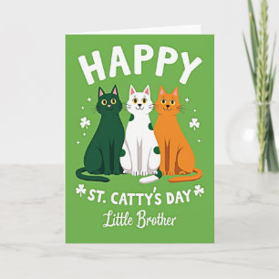 Cartão Feliz Dia de St Catty Irmãozinho