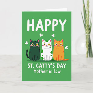Cartão Feliz Dia de St Cattys Mãe Carta