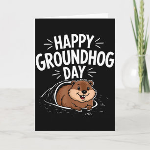 Cartão Feliz Dia do Groundhog 2025 _1