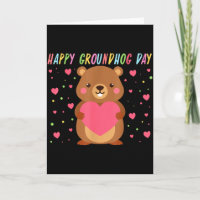 Feliz Dia do Groundhog Dia do Groundhog Fofura Woo