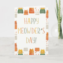 Feliz Dia do Meowder Gato Mãe Dia de as mães