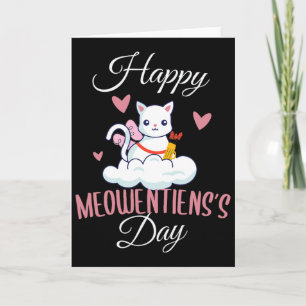 Cartão Feliz Dia do Meowentimes Namorada Casal do Dia dos