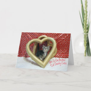 Cartão Feliz Dia do Pai de Gato - Dia de os pais