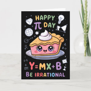 Cartão Feliz Dia do Pi Pizza Matemática Nerd Divertido Pr