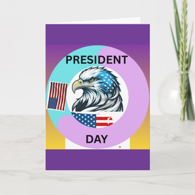 CARTÃO FELIZ DIA DO PRESIDENTE DA AMÉRICA (Frente)