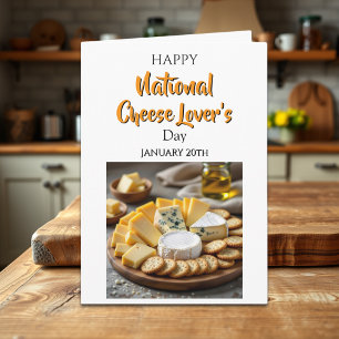 Cartão Feliz Dia dos Amantes de Queijo Nacional   20 de j