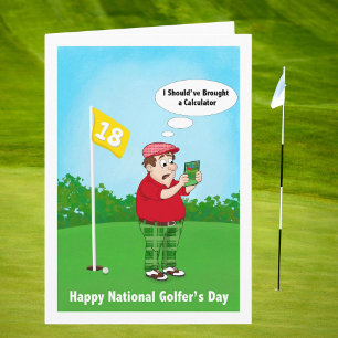 Cartão Feliz Dia dos Golfistas Humor 10 de Abril