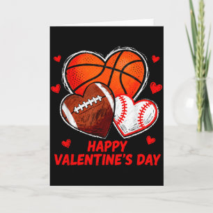 Cartão Feliz Dia dos Namorados Basquetebol Beisebol Futeb