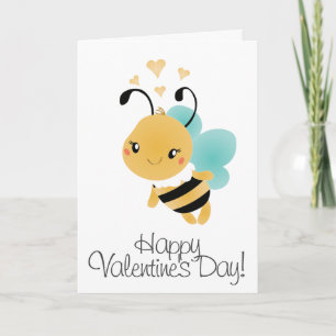Cartão Feliz Dia dos Namorados, Bumblebebe Amarelo Preto