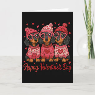 Cartão Feliz Dia dos Namorados Dachshund Mamãe Coquette C