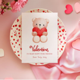 Cartão Feliz Dia dos Namorados Fofo Beary