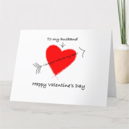 Cartão Feliz Dia dos Namorados para meu marido