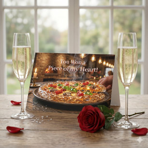 Cartão Feliz Dia dos Namorados Piadas de Pizza Engraçad