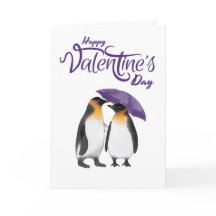 Feliz Dia dos Namorados Pinguins Fofos