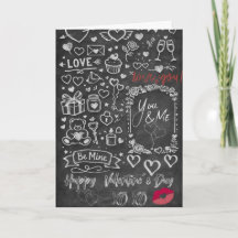 Feliz Dia dos Namorados - Quadro de giz do amor