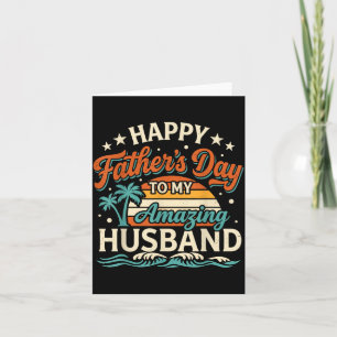 Cartão Feliz Dia dos Pais Divertido Ao Maravilhoso Marido