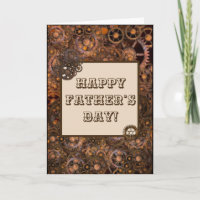 Feliz Dia dos Pais Engrenagens Steampunk Industria