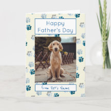 Feliz dia dos pais Foto Cachorro Gato Pet Impressõ