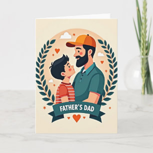 Cartão Feliz Dia dos Pais Laurel Card