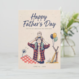 Cartão Feliz Dia dos Pais para o Papai