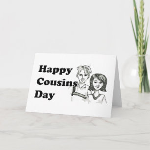 Cartão Feliz Dia dos Primos