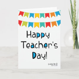 Cartão Feliz Dia dos Professores