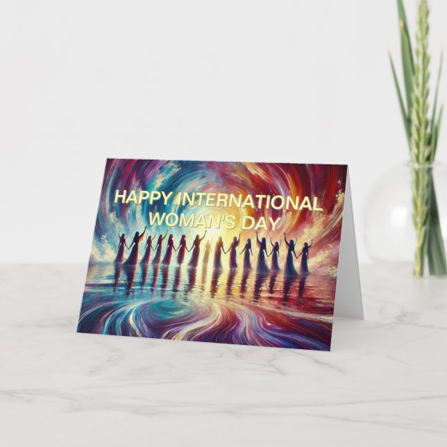 Cartão Feliz Dia Internacional da Mulher (Frente)