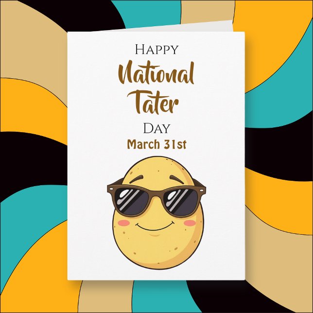 Cartão Feliz Dia Nacional da Batata - 31 de março (Criador carregado)