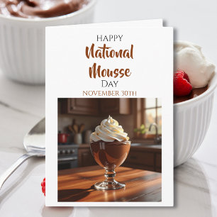 Cartão Feliz Dia Nacional da Mousse 30 de Novembro