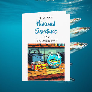 Cartão Feliz Dia Nacional das Sardinhas   24 de Novembro