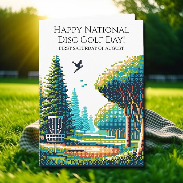 Cartão Feliz Dia Nacional do Disc Golf  (Criador carregado)
