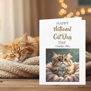 Cartão Feliz Dia Nacional do Gato   29 de outubro