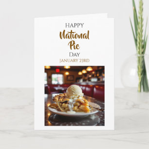 Cartão Feliz Dia Nacional do Torta 23 de Janeiro