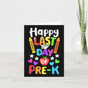 Cartão Feliz Dia Passado Da Escola Pré-k Cl De 2025 Toddl