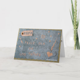 Cartão Feliz Diâmetro de Los Padre - papá (personalize)